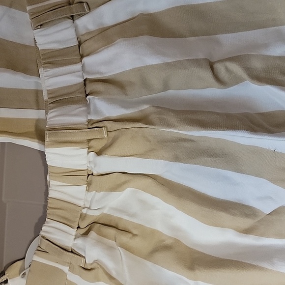 NWT STAUD Zuma Striped Linen Cotton Straight-Leg Fringe Trousers - Picture 10 of 10